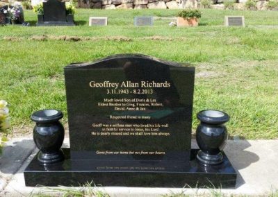 custom made granite headstones