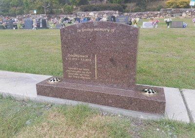 custom made granite headstones