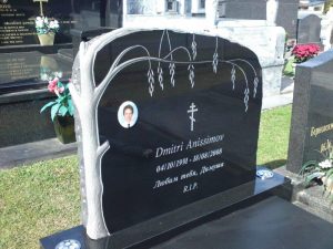 custom made granite memorials