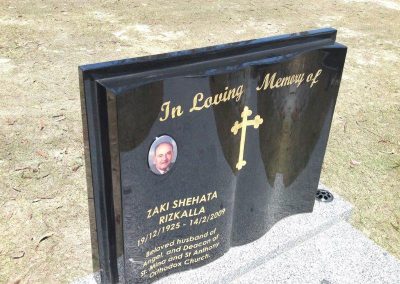 custom made granite memorials