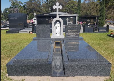 custom made granite gravestones